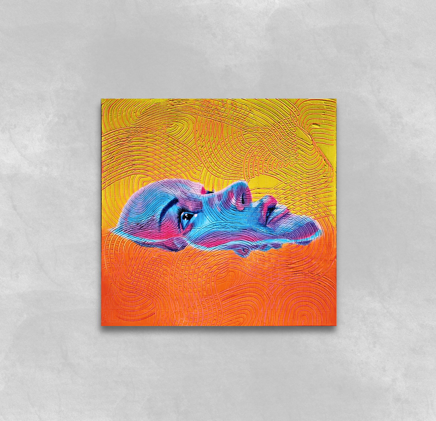 Just above the surface