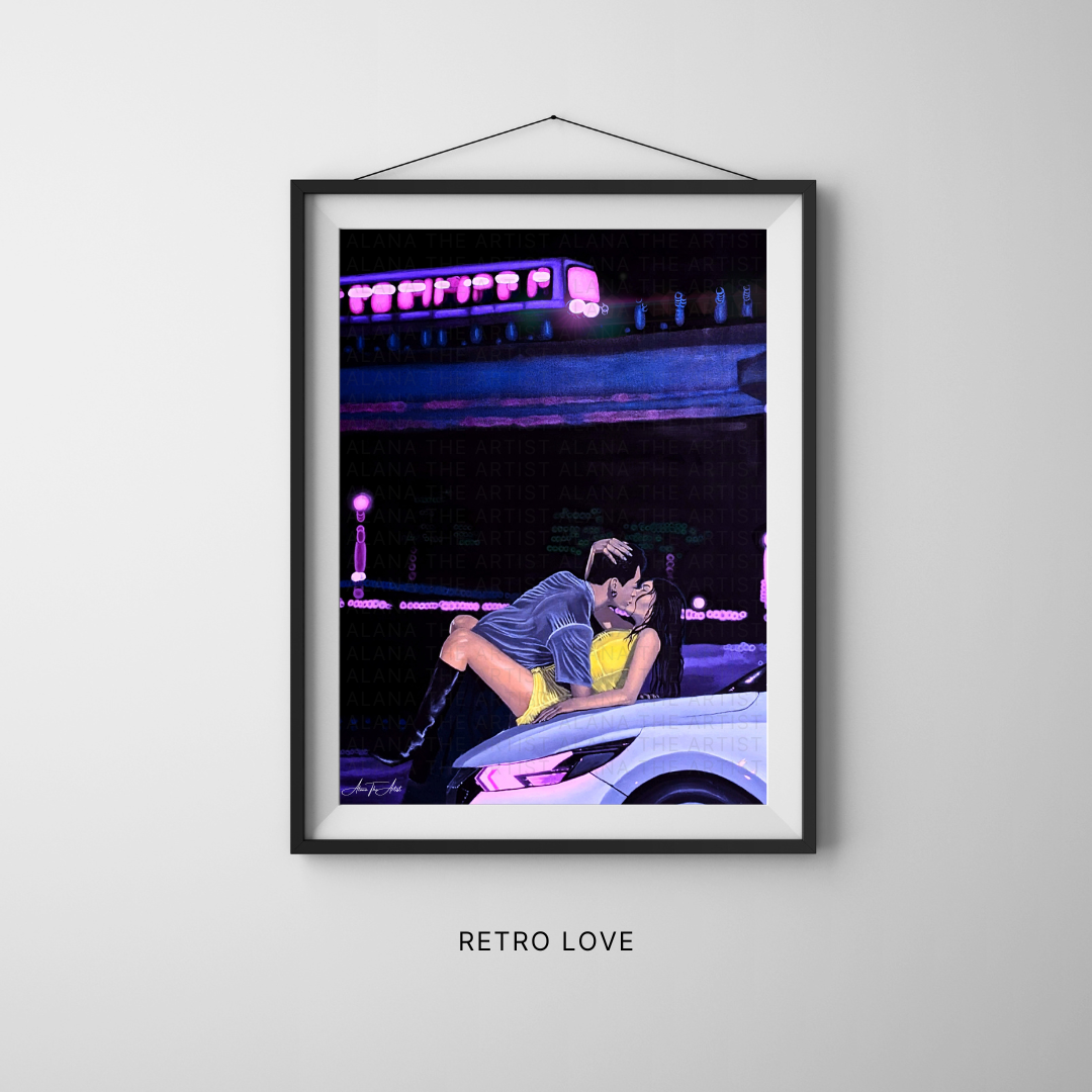 Retro Love Print