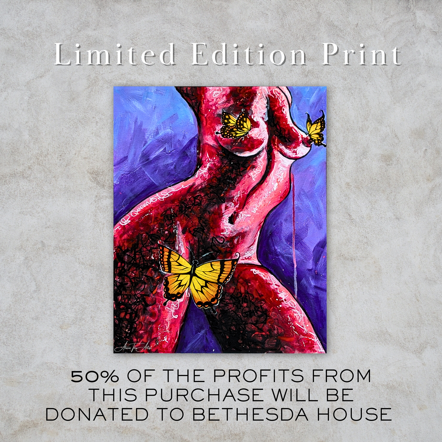 GIVING ME BUTTERFLIES PRINT